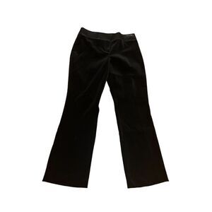 Sigred Olsen‎ sz 10 women's Black Velvet Menswear pant trouser party event  glam